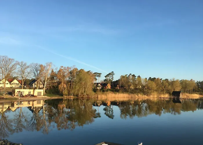 Modernes Festliegendes Hausboot Mit Grosszuegiger Dachterrasse Und Ruderboot